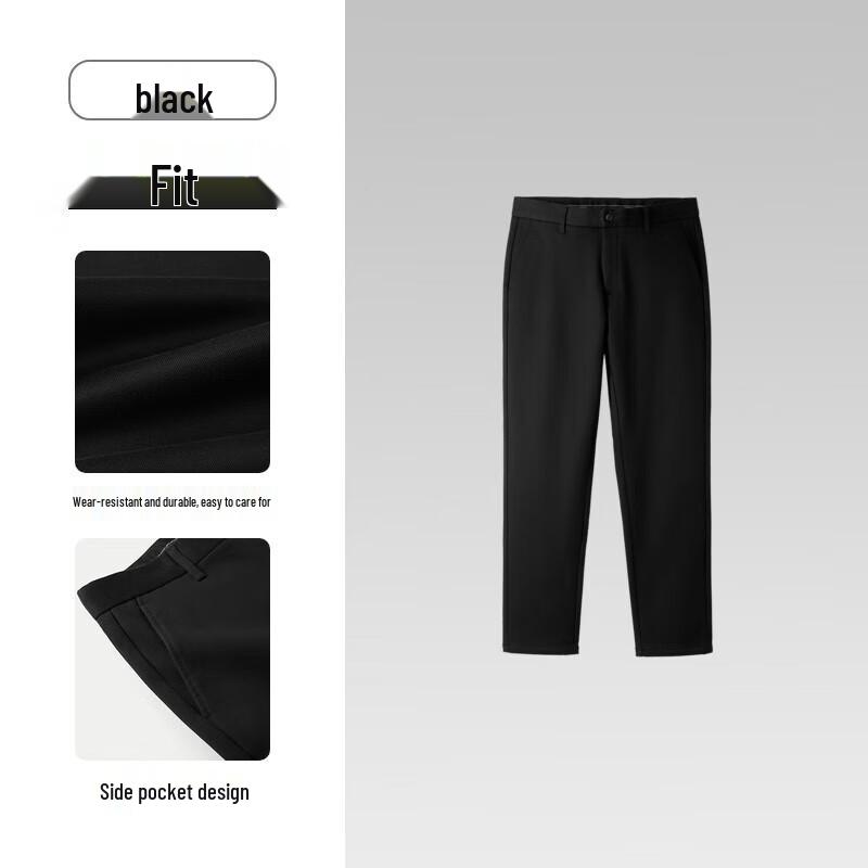 HLA Men's Classic Brushed Lining Winter Casual Pants