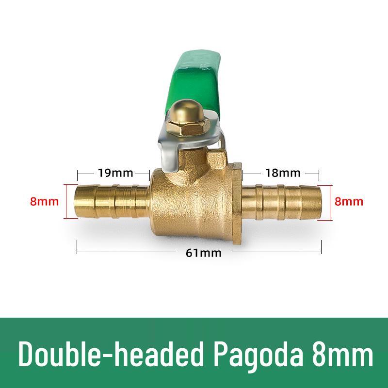 Copper DN20 Thickened Water Valve, Internal/External Thread, Pneumatic Ball Switch, 2-Point One-Piece Design
