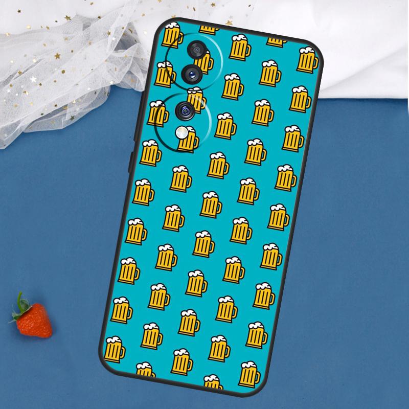 Pretzel Beer Pattern Case For Honor Magic 8 7 5 6 Lite 400 200 Pro 50 70 90 X8c X8b X9a X9b X9c X9d Win RT Cover