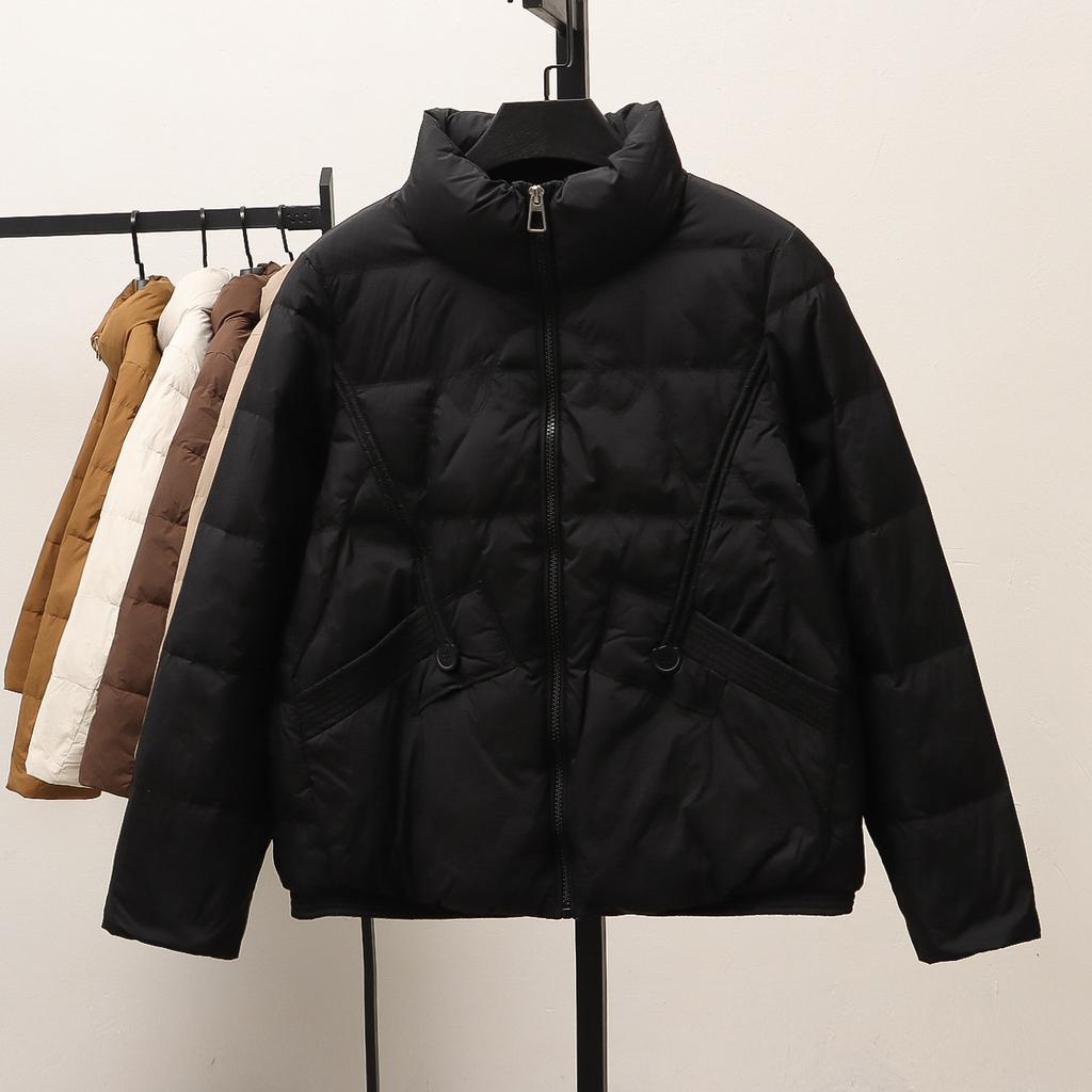 Stand-up Collar Light Down Jacket Women's Short 2024 New Korean Version White Duck Down Cold-proof Foreign Style Small Warm Jacket