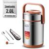 304 Stainless Steel Triple-Layer Insulated Lunch Box for Students & Office Workers