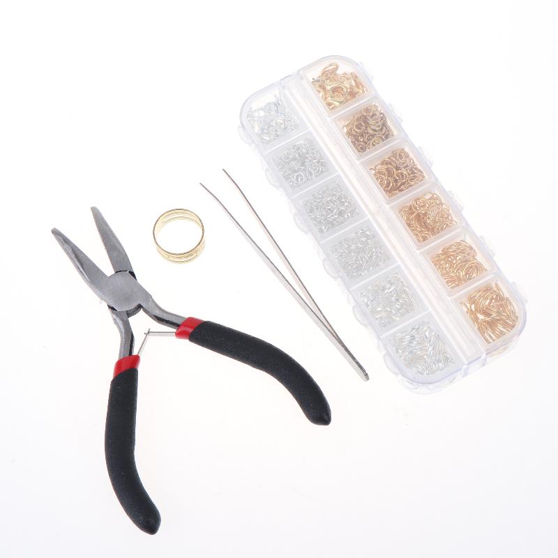 930Pcs/Box Jewelry Findings Kits Open Jump Rings Lobster Clasps Hooks Pliers Tweezers For Diy Bracelet Necklace Jewelry Making