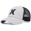 Double crescent embroidered baseball net hat truck driver dad hat men's and women's fashionable decoration summer