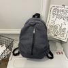 Large capacity denim backpack high school college student simple schoolbag women's computer backpack fashion