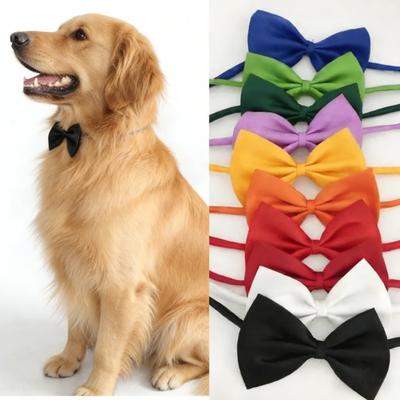 Pet Collar Bow Tie Adjustable Universal Small Dog Cat Accessories Dog Holiday Party Dress Up Fashion Supplies