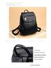 Women's 2023 Soft Lambskin Backpack – Versatile Double Shoulder Bag with Large Capacity, Stylish for College Students and Casual Use.