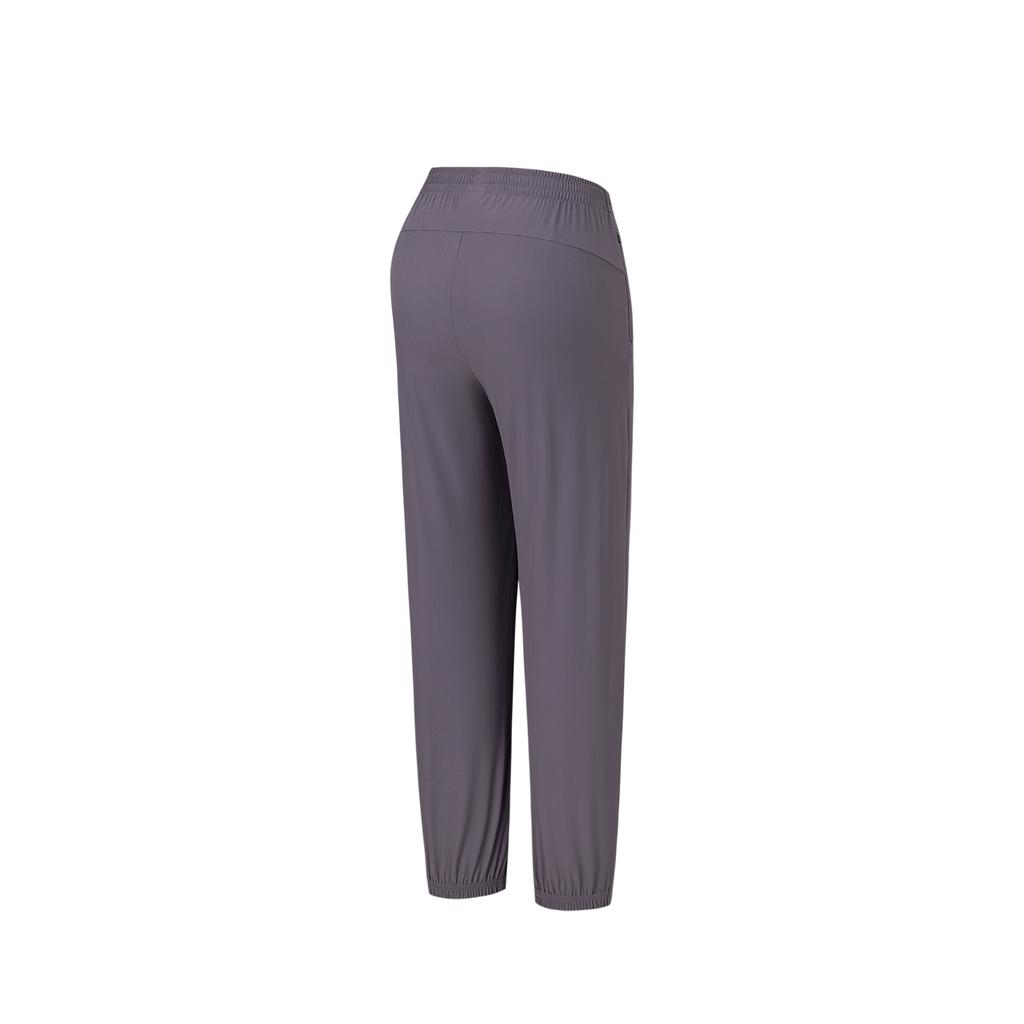 Anta Womens Knitted Sports Long Pants Summer Casual Pants Women bottoms Dark-Purple 962627307-4