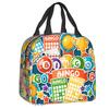 Bolsa de almuerzo térmica aislada personalizada para amantes del juego Bingo Queen, contenedor de almuerzo reutilizable para mujer, caja de alimentos multifunción para picnic al aire libre