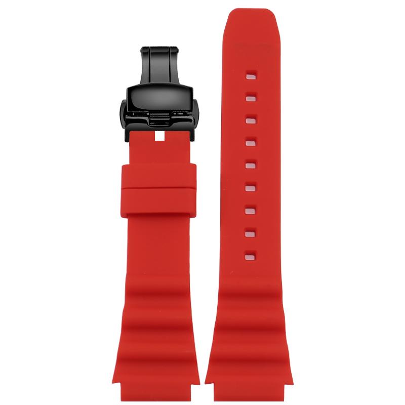 

Green Water Ghost for Seiko Seiko No. 5 SRP601J1 SRP599J1 SRP605J2 Silicone Rubber Strap 22mm