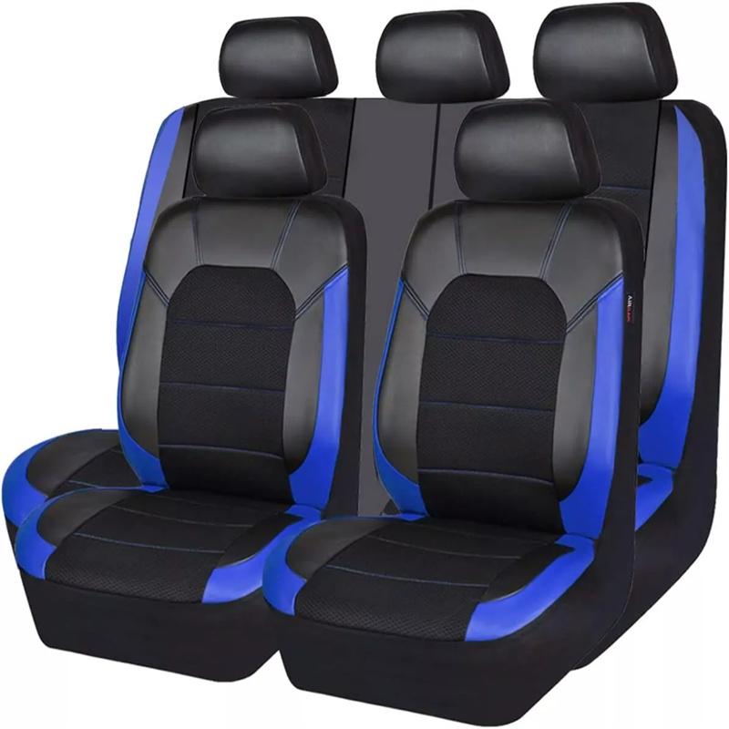 Car Seat Cover Full Set Cloth Universal Polyester Breathable Washable Suitable For Car Truck Van Suv Car Accessories