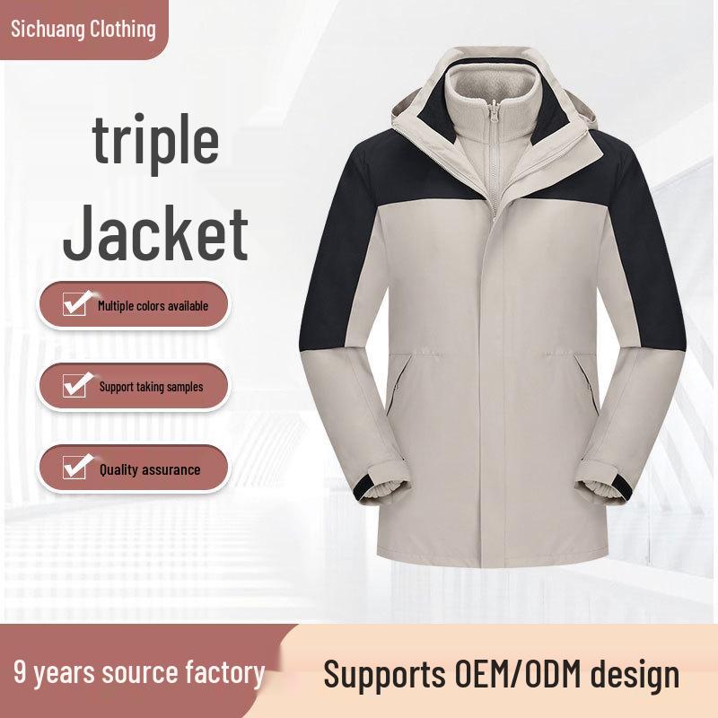 

Men s 3-in-1 Windproof Mountain Climbing Suit with Detachable Liner XXXL