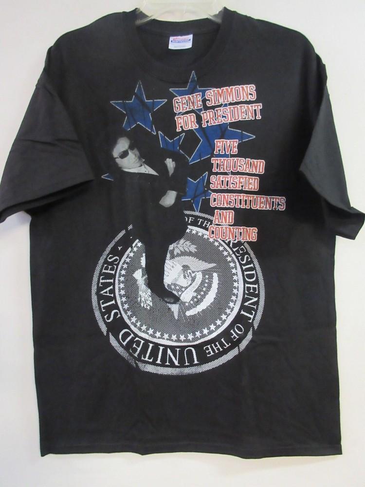 GENE SIMMONS KISS OFFICIAL MERCH PRESIDENT BAND CONCERT MUSIC  LARGE Unisex T-Shirt XXXXL