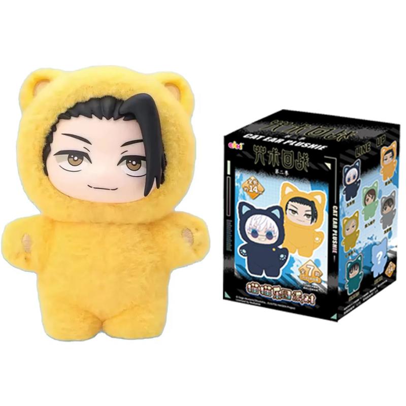 Kawaii Jujutsu Kaisen 2 Cat Ear Plushie Series Blind Box Mystery Box Anime Toy Room Decoration Collect Festvial Gift