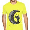 Irish Digging The Moon T Shirt T-Shirt Men Boys Harajuku Black T Shirt Custom Cotton Men Tops & Tees Design Funny T Shirt