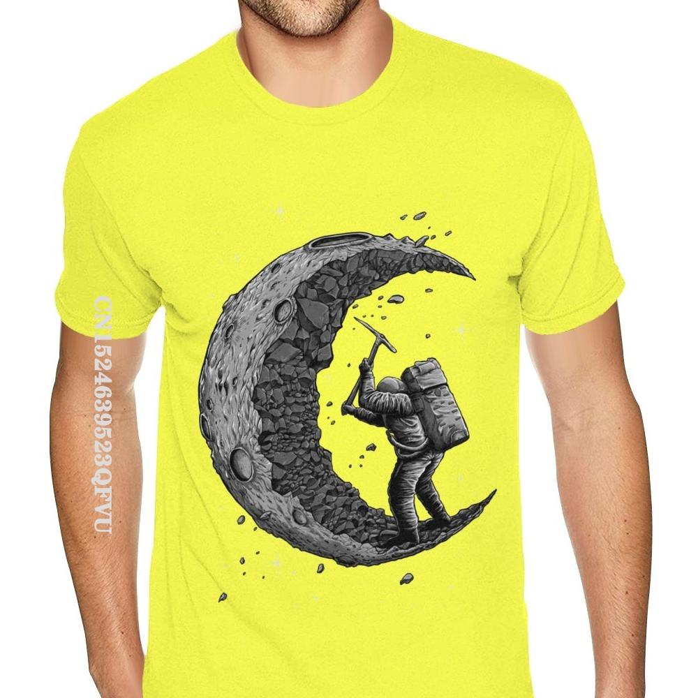 Irish Digging The Moon T Shirt T-Shirt Men Boys Harajuku Black T Shirt Custom Cotton Men Tops & Tees Design Funny T Shirt
