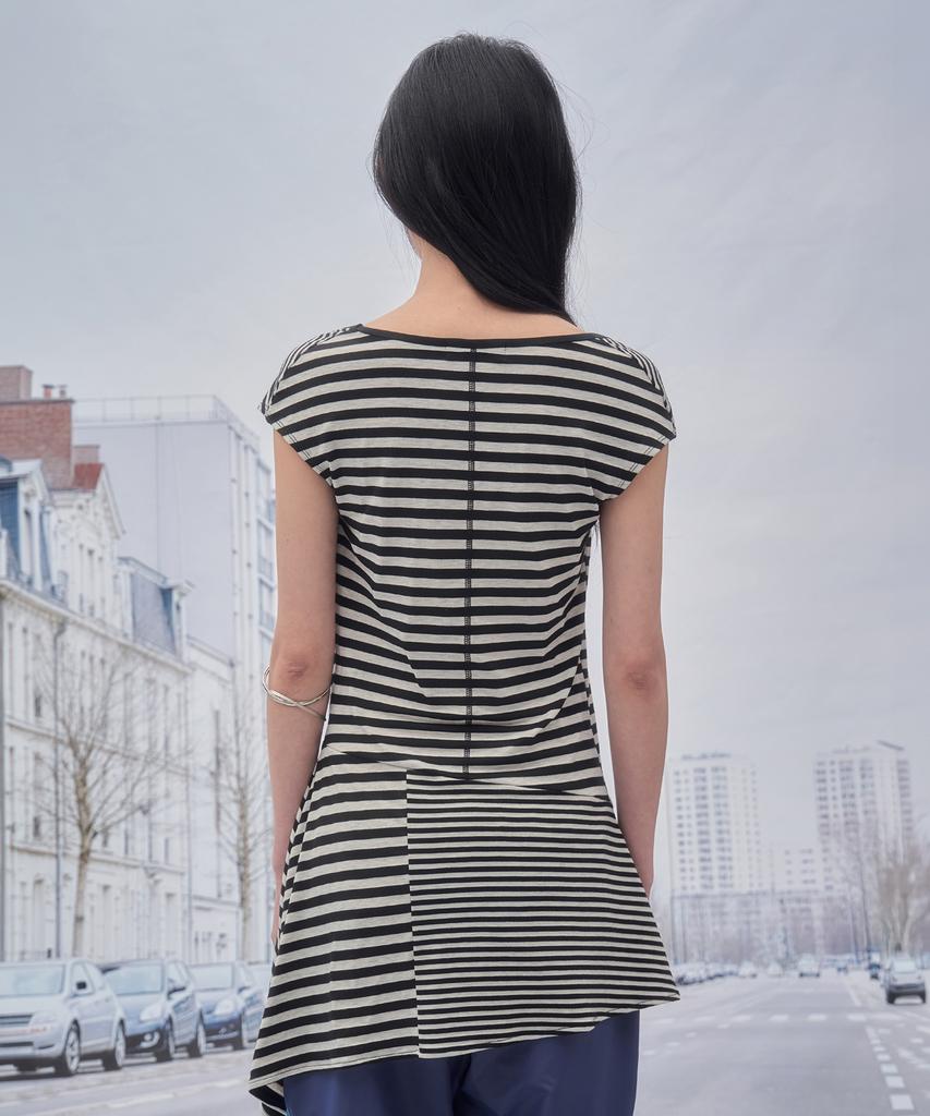 Som Sok Cookie Contrast Shirring Dress_Black