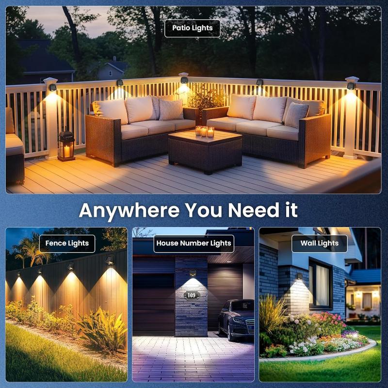 Solar Light Outdoor Waterproof 7 Colors Wall Lamp Solar Street Light Led Garden Wall Light