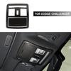 Car Reading Light Lamp Cover Bezel Trim for Dodge Challenger 2010+ Carbon Fiber