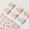 1Pcs 100cm Flower Rose Nail Transfer Foils Sticker Paper Floral Stickers Nails Wraps Tulip Nail Art Stickers Decal Nail Art