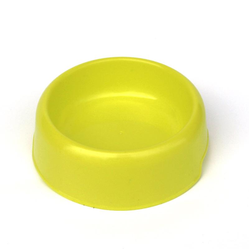 

Красочные миски для домашних животных: Прочные пластиковые миски для воды и еды для кошек и собак single bowl желто-зеленый
