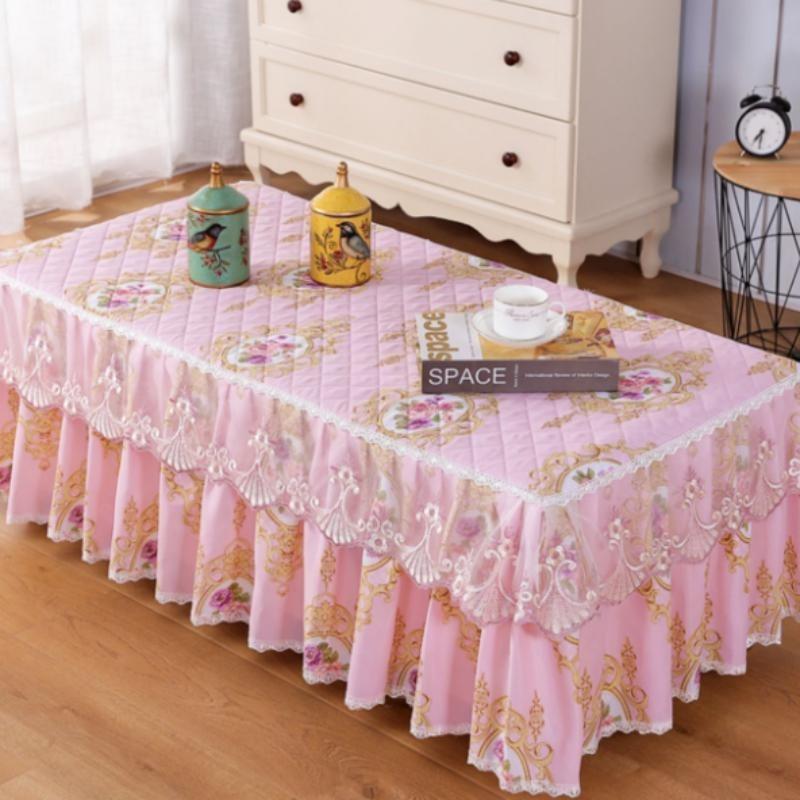 

Кружевная скатерть изысканная красная прямоугольная обеденная скатерть для журнального столика ткань для гостиной украшение дома в европейском стиле пылезащитный чехол 40x50x15cm