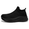 TUINANLE Sneakers per Coppia Punta Larga Rete Traspirante Leggere Scarpe da Passeggio Nere Vestibilità Comoda Tutto il Giorno