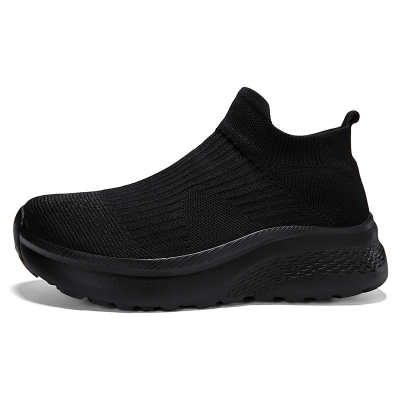 TUINANLE Sneakers per Coppia Punta Larga Rete Traspirante Leggere Scarpe da Passeggio Nere Vestibilità Comoda Tutto il Giorno