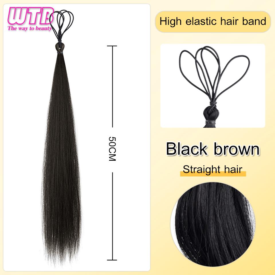 Ønskes kjøpt Syntetisk hår Selvviklende Hårbunt Kulehode Parykk Alt-i-ett Blomsterknopp Hårknute Hårpose Luftig Naturlig Hårvolum