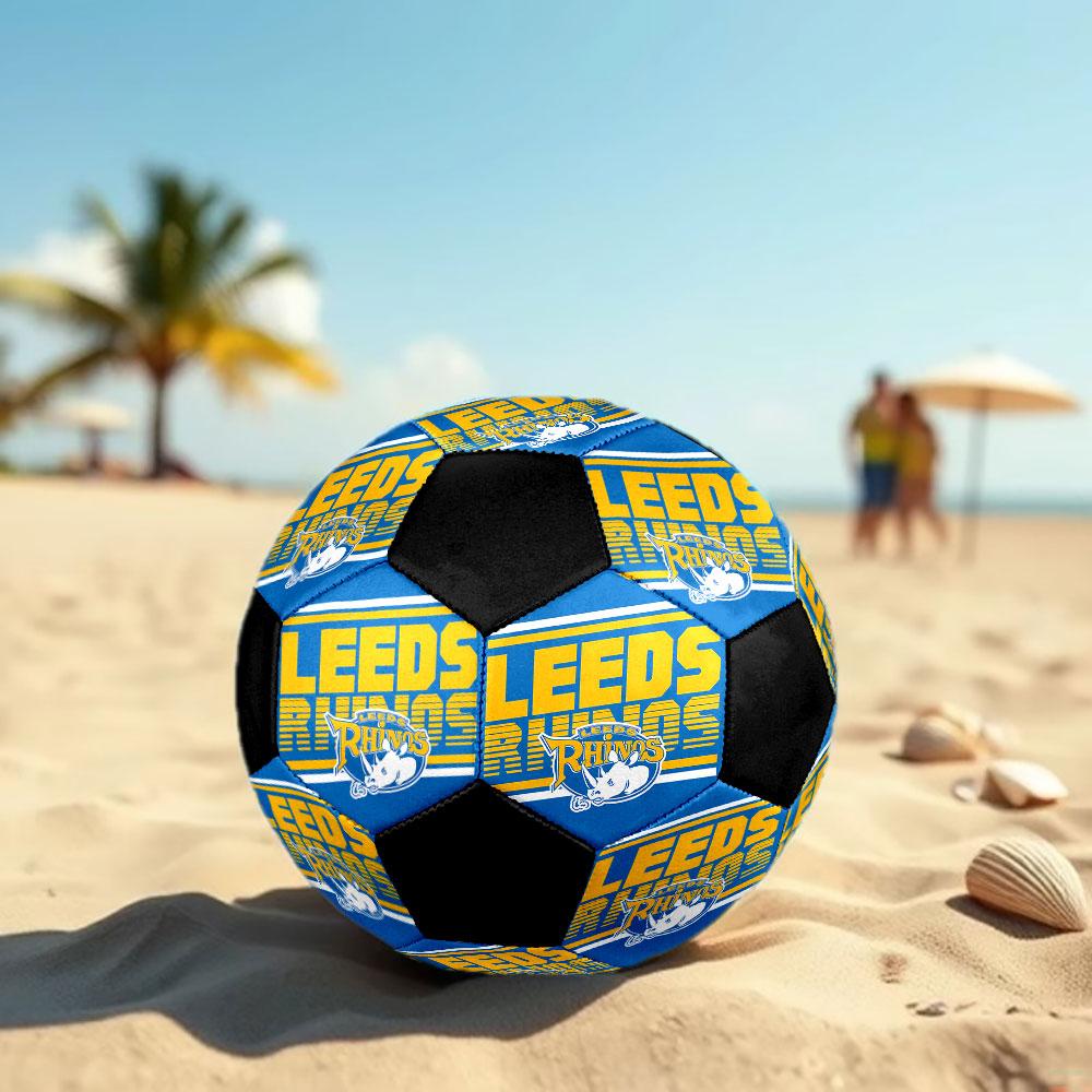 1pc Leeds Rhinos Soccer Ball Size 5 Indoor Soccer Ball Fashion Colorful Backyard Game - Great For Sports Fans Gift HE68