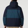 Adidas Colorblock Spliced Outdoor Sports Puffer Jacket With Hood Men Outerwear Green IL8923