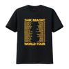 Bruno Mars 24K Magic World Tour T-Shirt für Herren Größe L vintage gewaschen Vielseitig Dehnbar Lässig Streetwear Weich homme Unisex