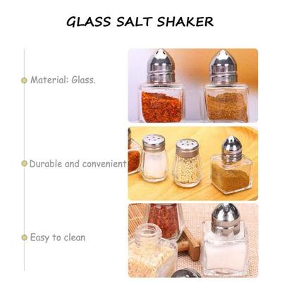 10/15ML New Mini Seasoning Bottle Transparent Glass Storage Container Salt Jar Kitchen Cooking Tool with Lid Storage Bottle BBQ