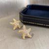 Xiaomi Huitan Cute Starfish Women Stud Earrings Gold Color Sweet Party Engagement Charming Accessories Inlaid Shiny CZ Chic Jewelry