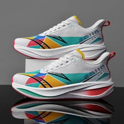 Men's Four Seasons Casual Sneakers Light Breathable Soft-sole Outdoor Speed Running Shoes Fashion Students Racing Sports Shoes