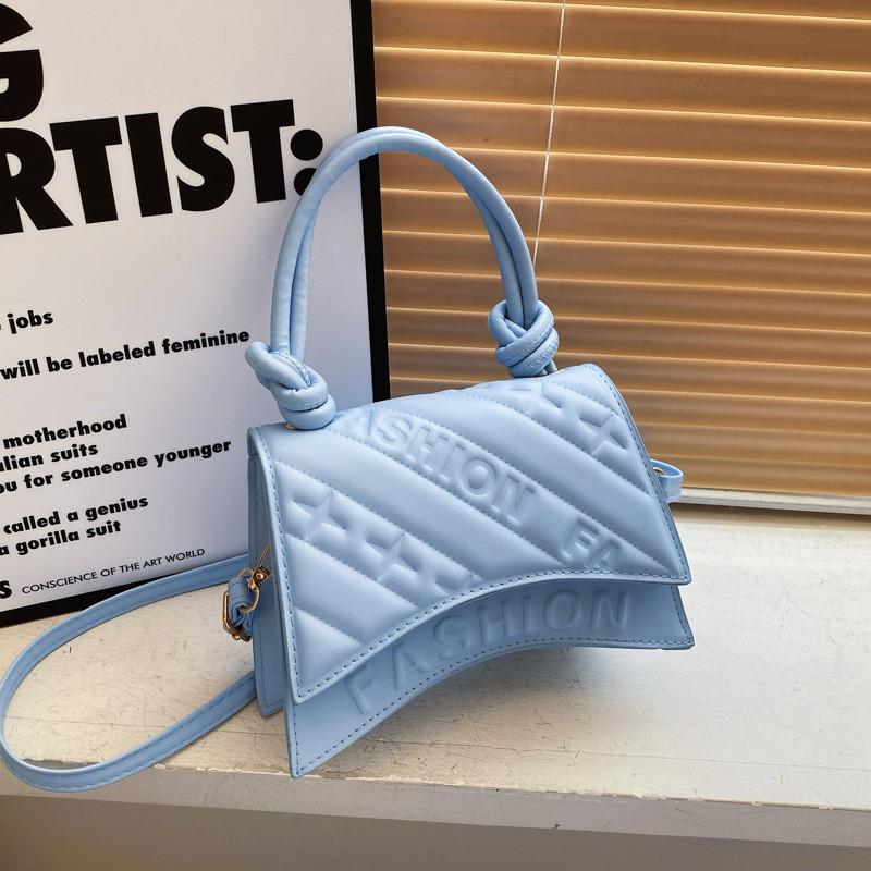 Elegant Korean Style Trendy Small Bag 2024 Summer Fashionable Pu Handbag In Brown