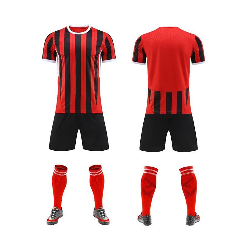 Custom Printed Soccer Training Jersey Set Men Women Kids Sportswear Football Club Team Uniform