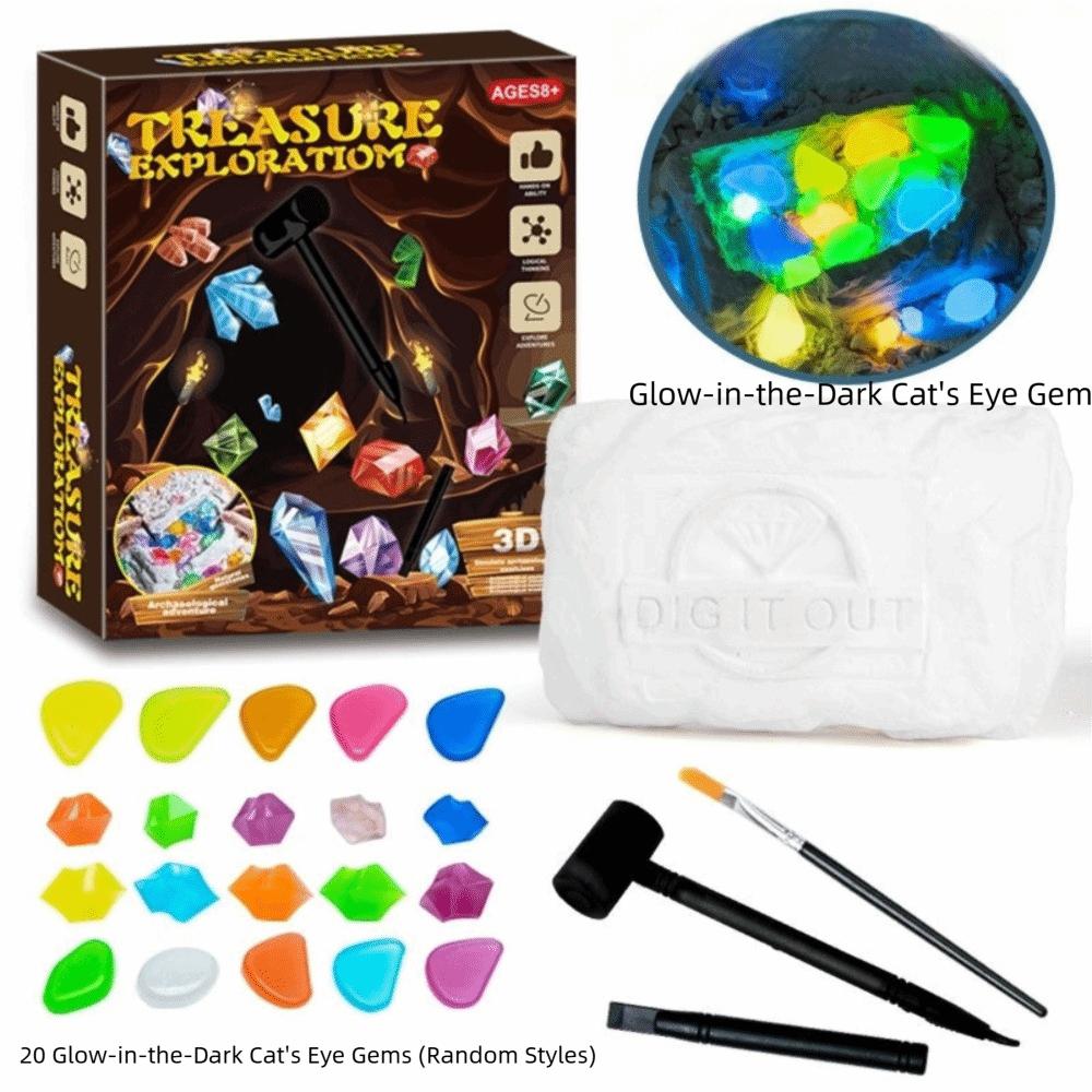 Luminous Archaeology Excavation Toys DIY Dinosaur Skeleton Model Dinosaur Excavation Toys  Kids