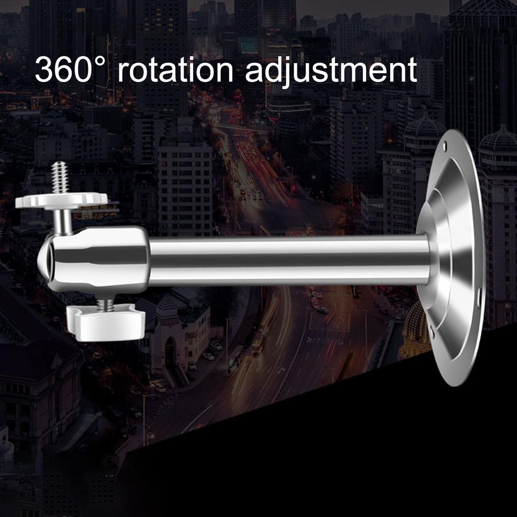 Stainless Steel Weatherproof Wall/Ceiling Mount Camera Bracket with 360Degree Rotation for Indoor and Outdoor Use