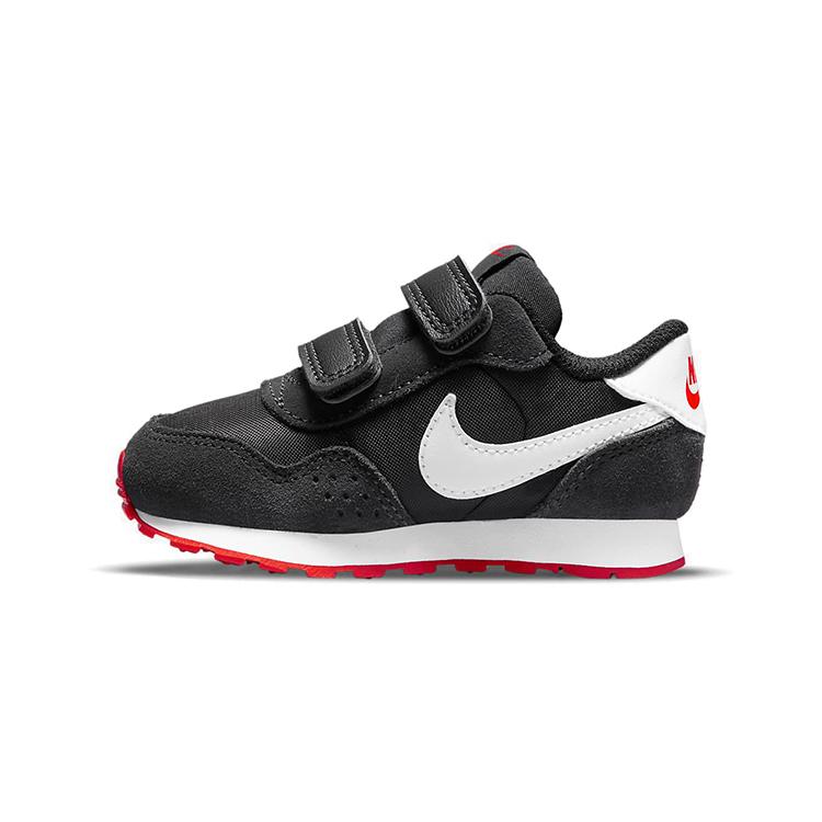 

new Nike MD Valiant Low Top Running Shoes Black White Red Infant And Toddler 25