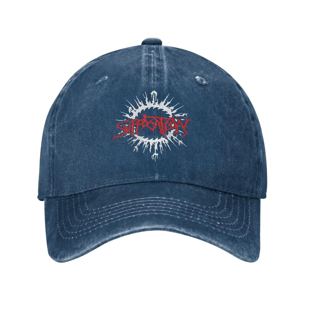 Suffocation Band Baseball Cap Sun  Hunting Camping High Quality Washed Trucker Hat Men Adult Y2k Cool Print Snapback Cap