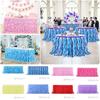Rectangle Tulle Table Skirt Multicolor Wedding Table Skirt Elegant Table Skirt  Birthday Party