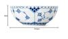 [Officially Imported] Royal Copenhagen Blue Fluted Full Lace Soup Bowl, 500ml, 1065040