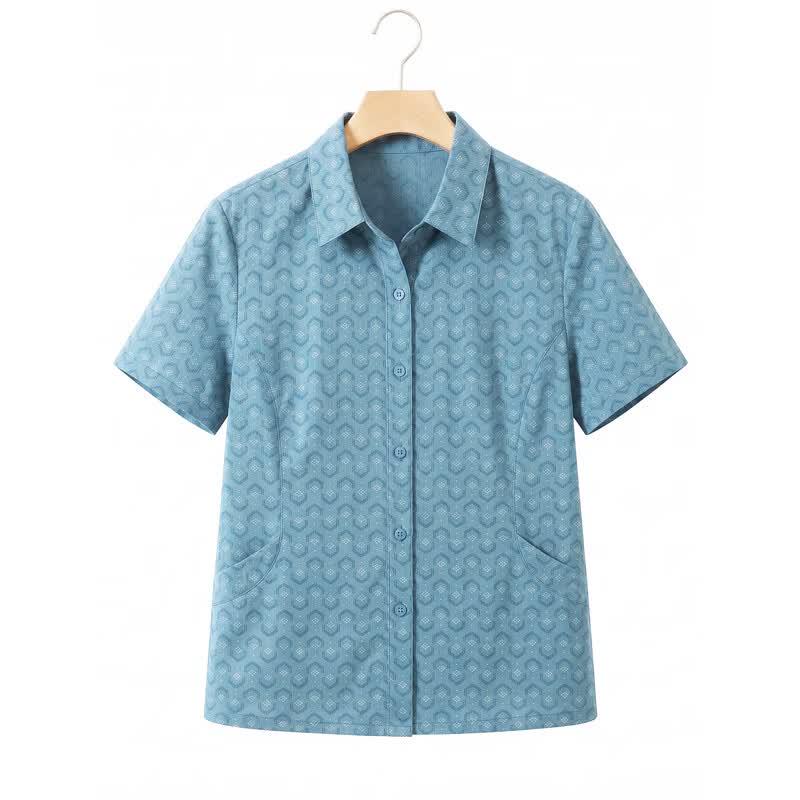 Women's Pure Cotton Short Sleeve Shirt