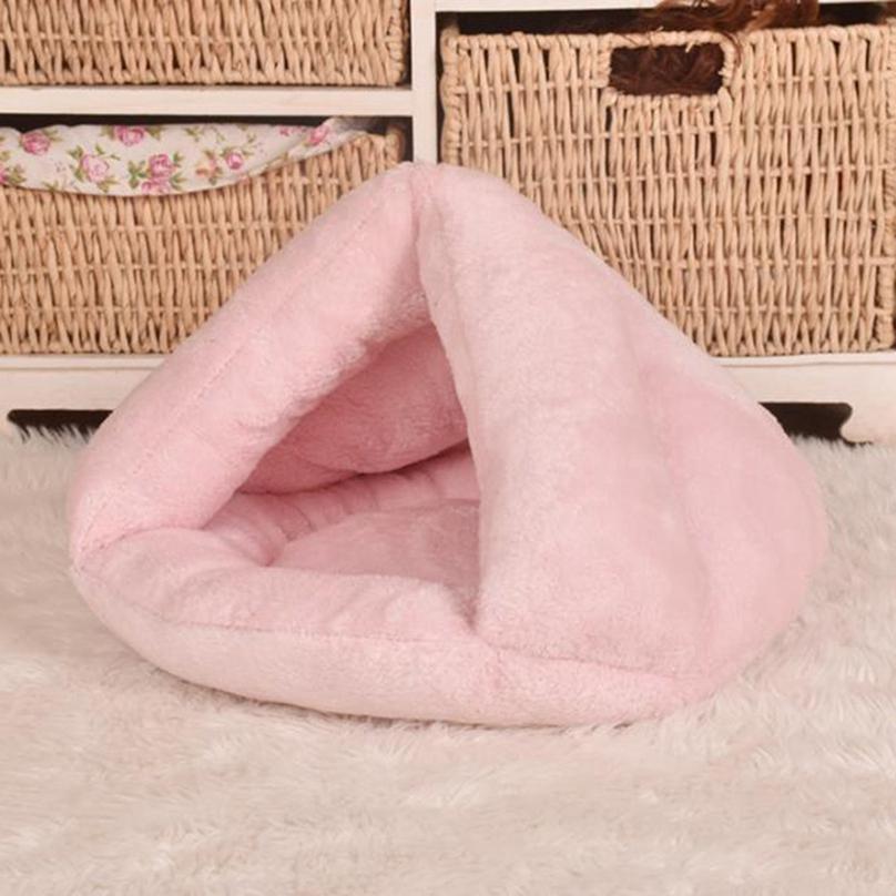 Winter Pet Cat Small Dogs Bed Kitten Cave Sleeping Bag Puppy House Warm Mat Soft Fleece Thicken Nest