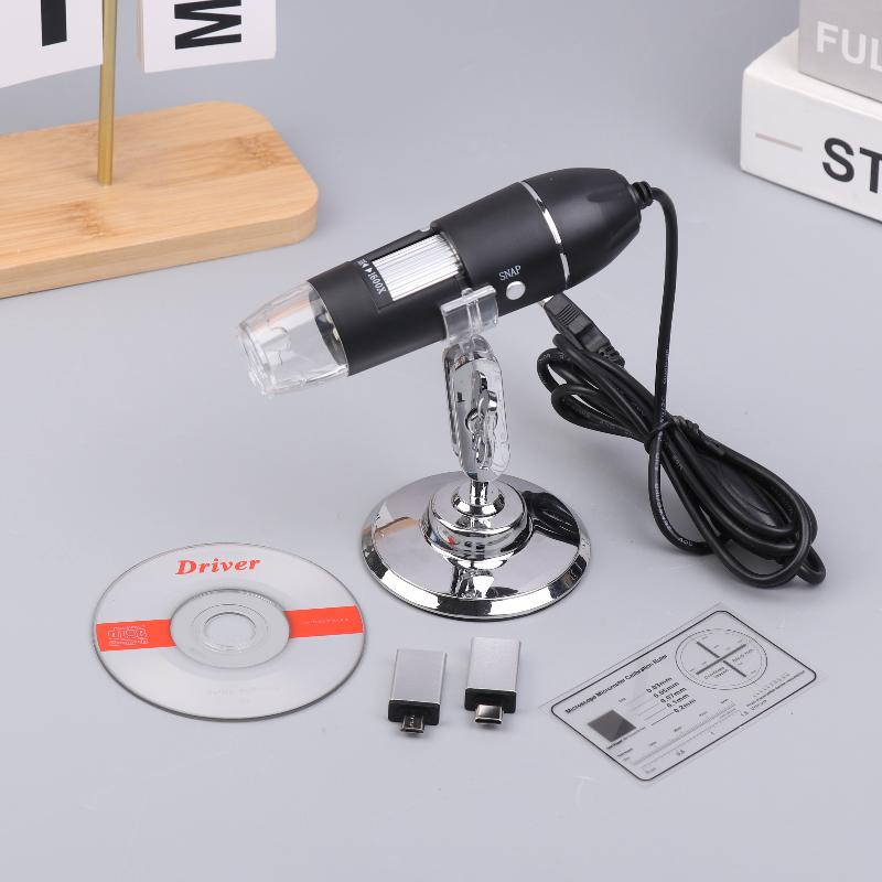 1600X USB Microscope, 1080P HD Soldering Microscope With 8 LEDs, Compatible With Mobile Phones/Computers
