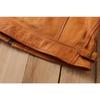 Chinese Size  Uncoated Frosted Natural Cowhide Men Leather Jacket Soft Short Slim Fit Vintage Genuine Leather Coat Autumn