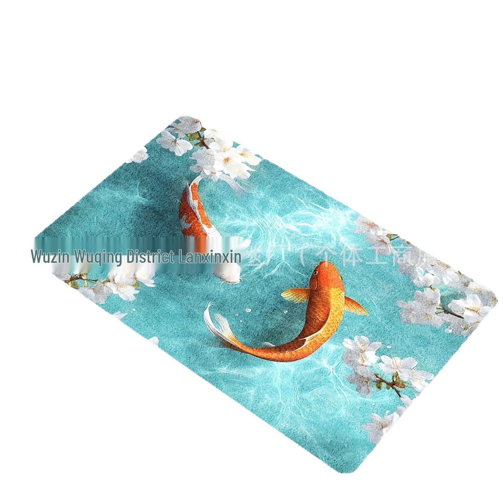 

Temu Visual Bathroom & Entryway Doormat - Easy-Care Floor Mat for Decor and Function. 40x60cm Diatomaceous Earth
