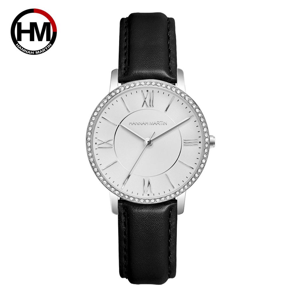 Hannah Martin Women's Waterproof Quartz Watch - Fashionable Japanese Movement, Casual European & American Style