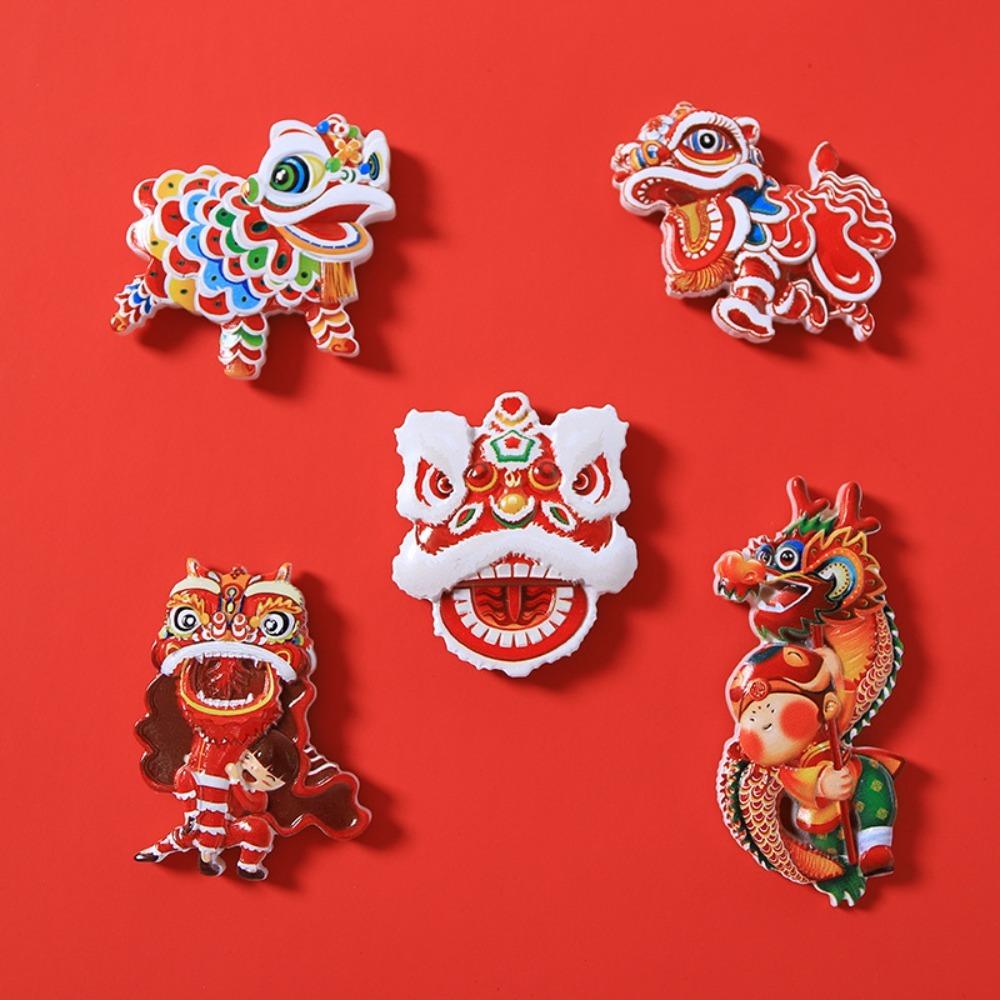 

Resin Fridge Magnet Chinese Cartoon Refrigerator Sticker Cute Refrigerator Magnet Sticker Home