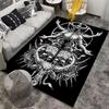 "Dark Occult Illustration Carpet with Baphomet Design and Mystical Symbolic Art" Suitable for use as an anti-slip    for    room and bedroom sofas